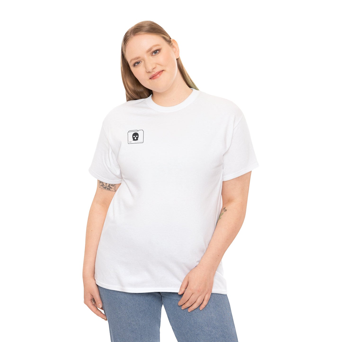 3D Patriot Small Logo with Afraid of Girls - Unisex Heavy Cotton Tee