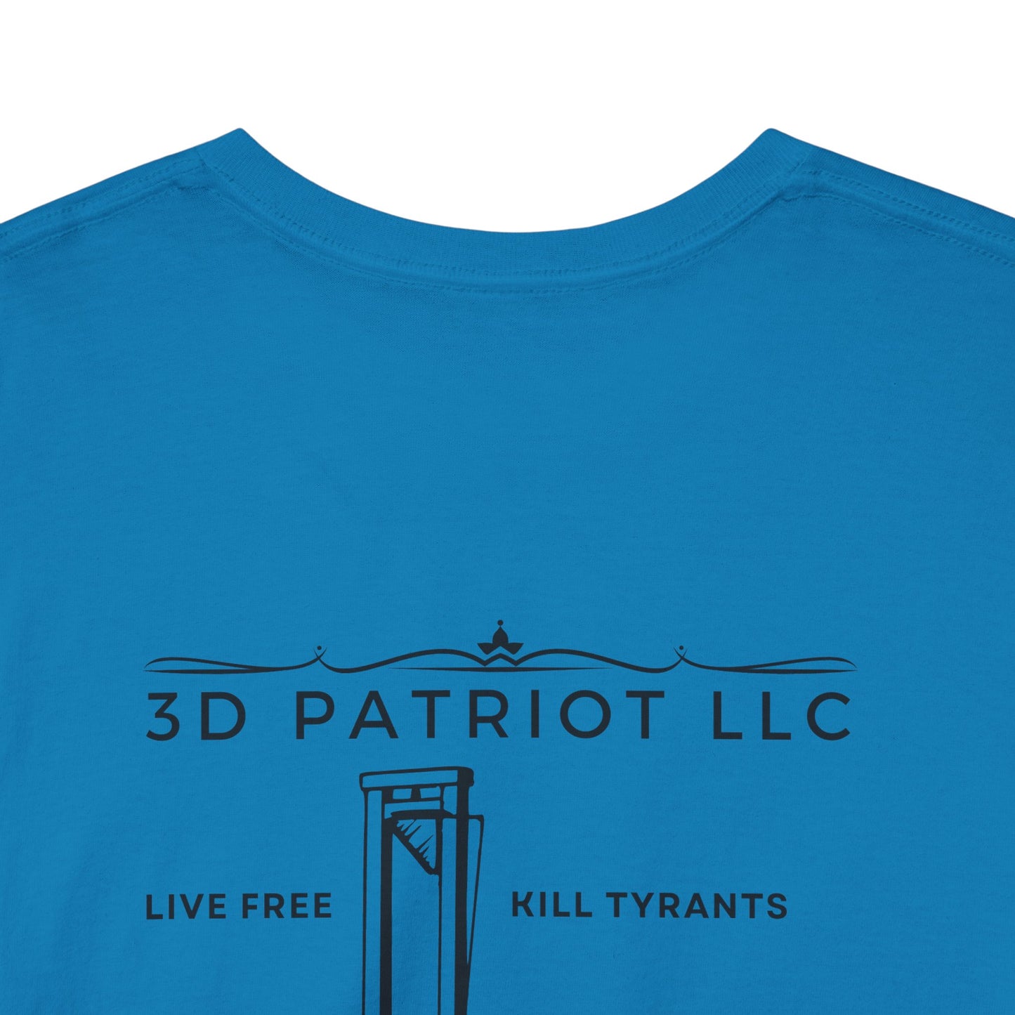 3D Patriot Small Logo with Guillotine - Unisex Heavy Cotton Tee