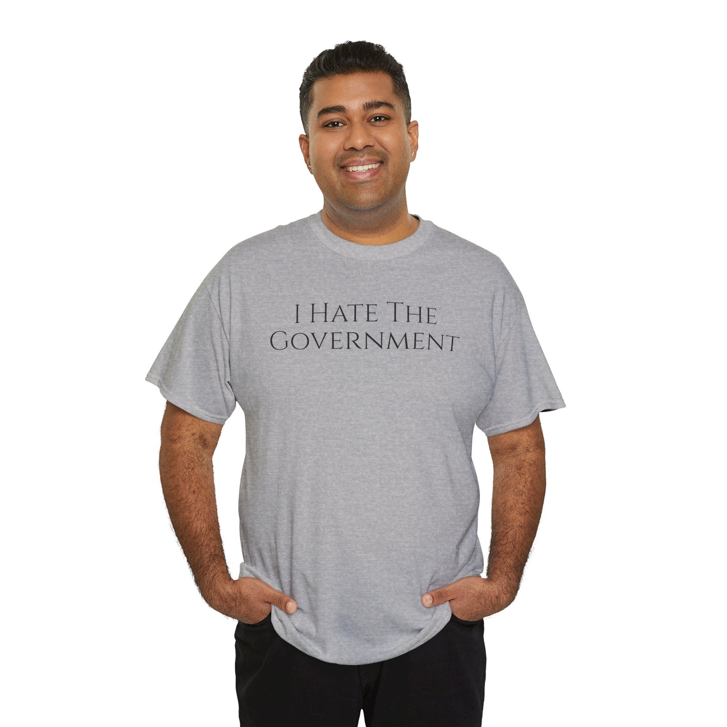 I Hate The Government (Extra Colors) - Unisex Heavy Cotton Tee