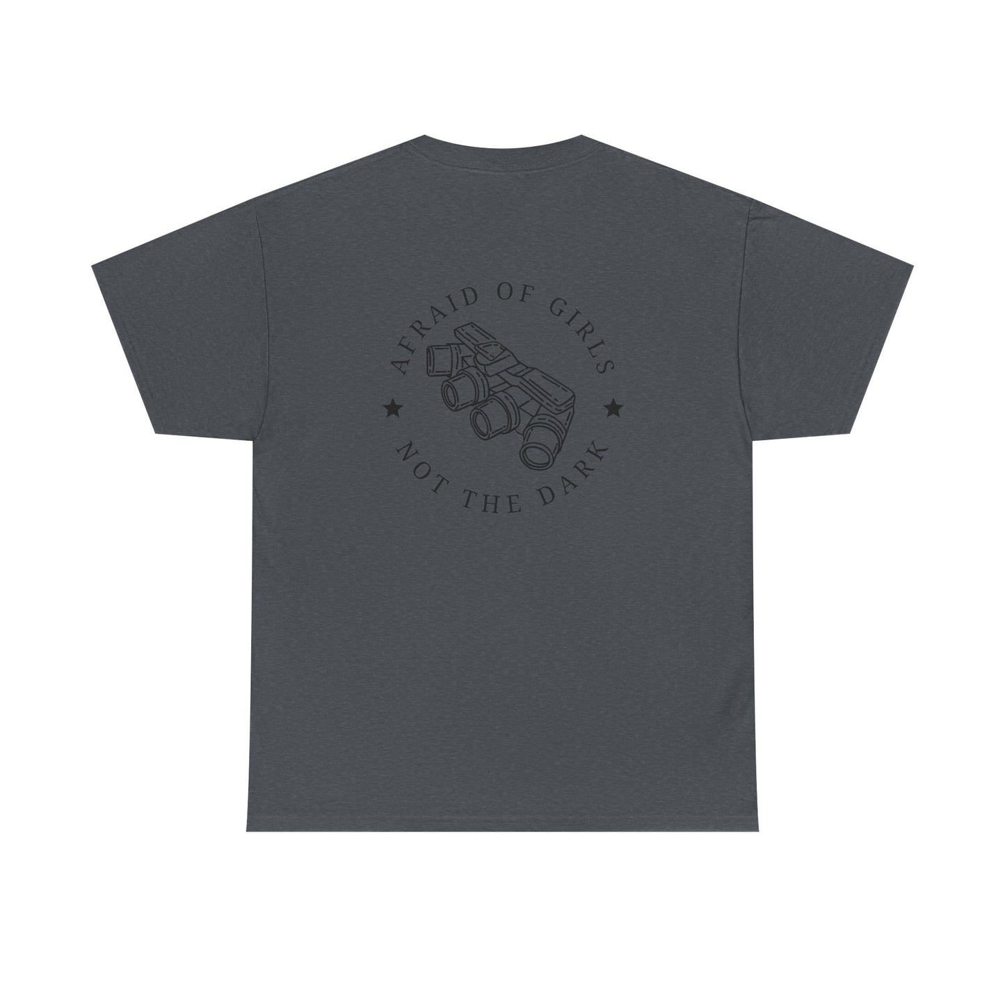 3D Patriot Small Logo with Afraid of Girls - Unisex Heavy Cotton Tee