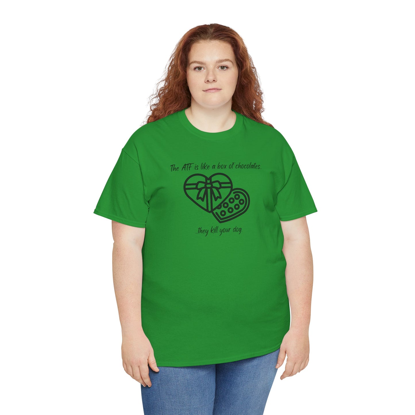 The ATF is like a box of chocolates - Unisex Heavy Cotton Tee