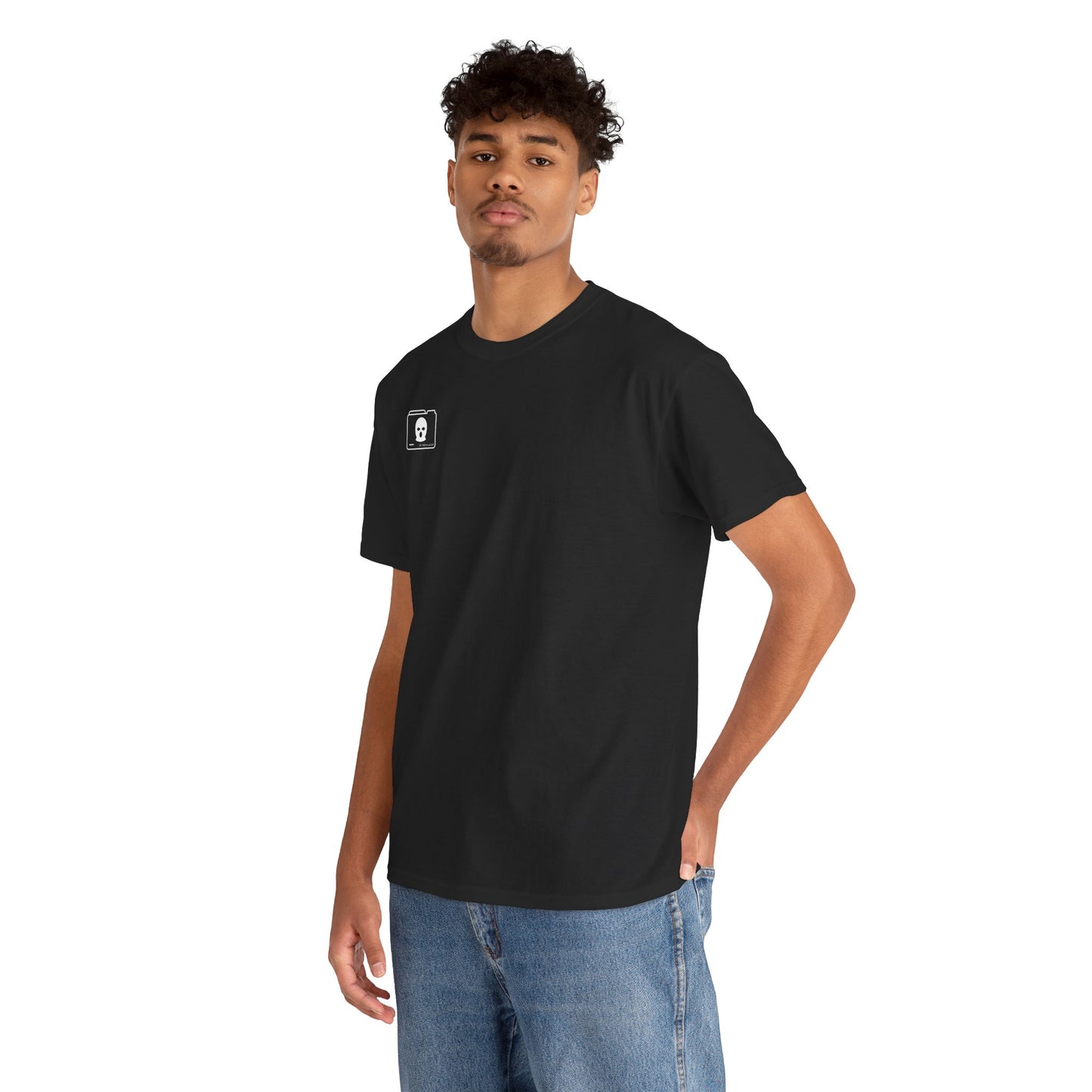 WHITE 3D Patriot Small Logo with Guillotine - Unisex Heavy Cotton Tee