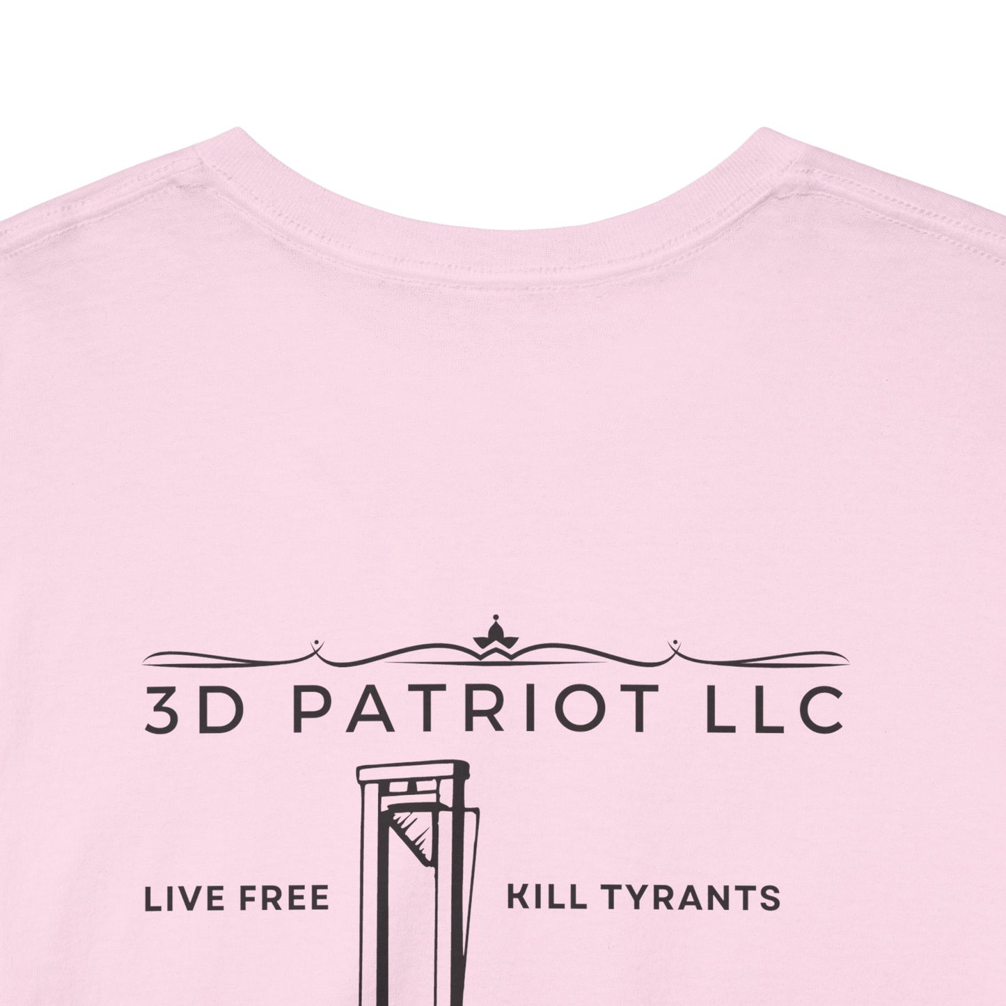 3D Patriot Logo with Guillotine - Unisex Heavy Cotton Tee