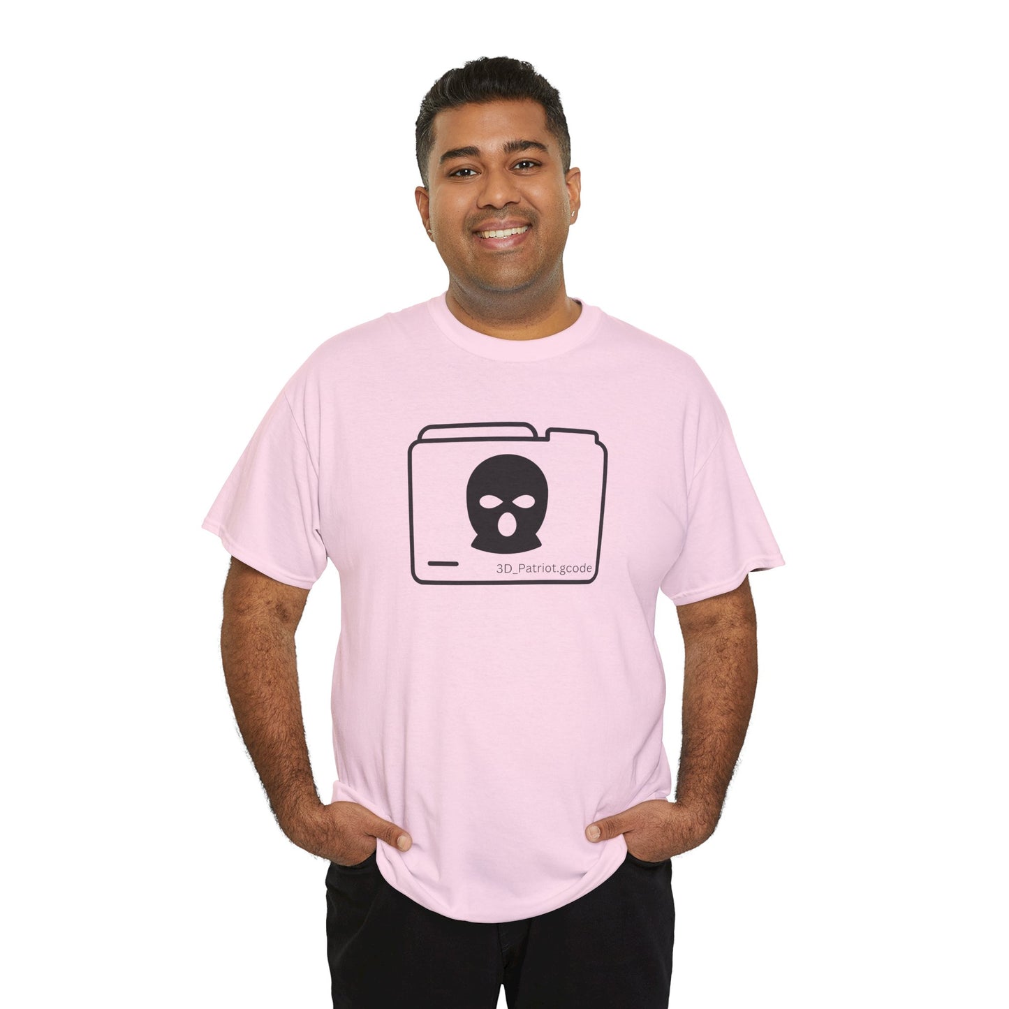 3D Patriot Logo with Guillotine - Unisex Heavy Cotton Tee