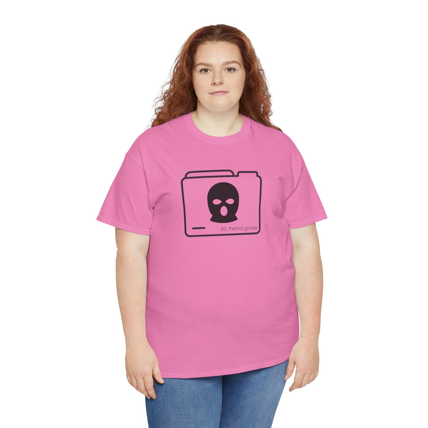 3D Patriot Logo with Guillotine - Unisex Heavy Cotton Tee