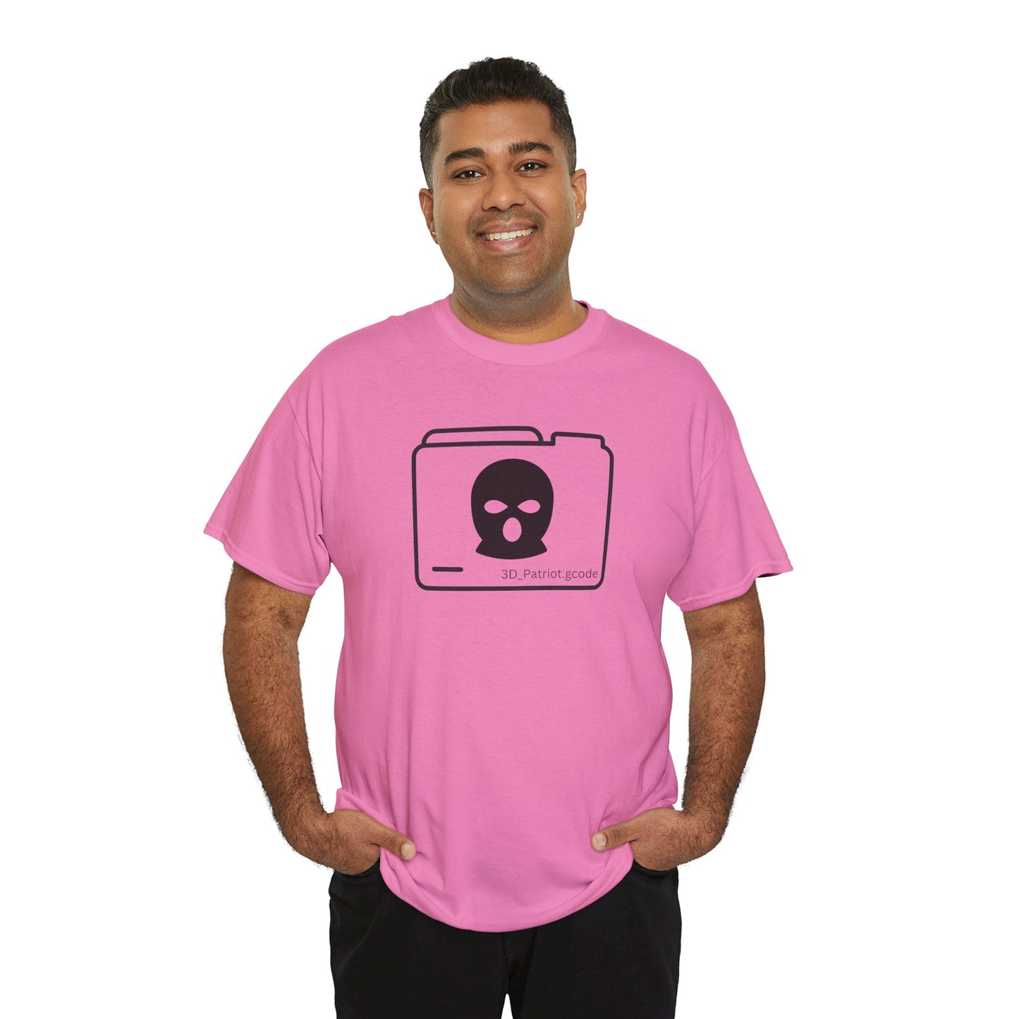 3D Patriot Logo with Guillotine - Unisex Heavy Cotton Tee