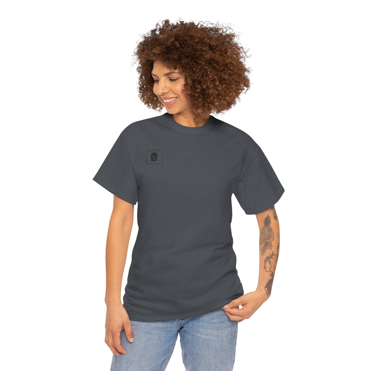 3D Patriot Small Logo with Afraid of Girls - Unisex Heavy Cotton Tee