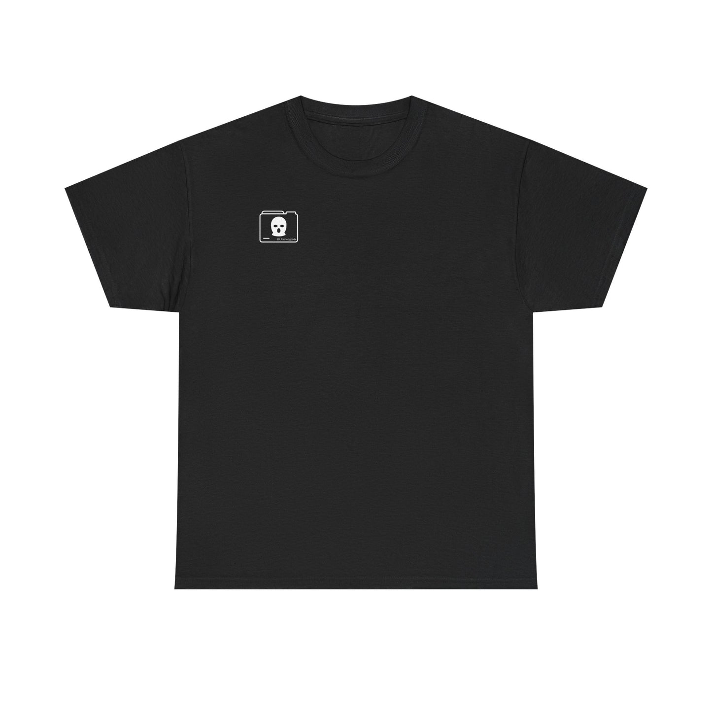 WHITE 3D Patriot Small Logo with Guillotine - Unisex Heavy Cotton Tee
