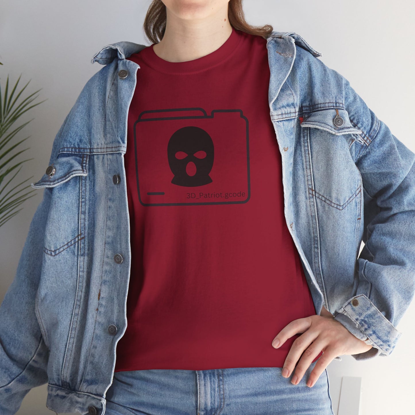 3D Patriot Logo with Guillotine - Unisex Heavy Cotton Tee