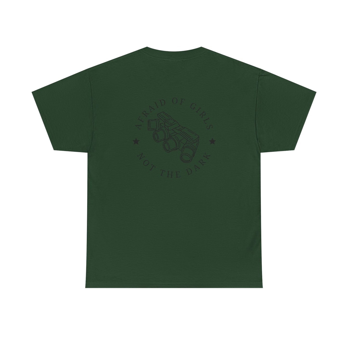 3D Patriot Small Logo with Afraid of Girls - Unisex Heavy Cotton Tee