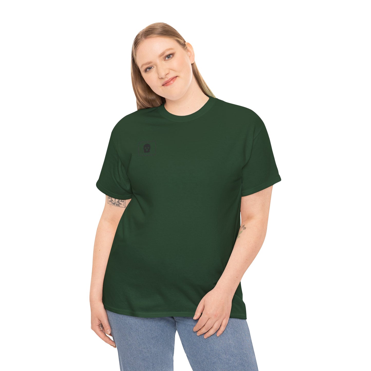 3D Patriot Small Logo with Afraid of Girls - Unisex Heavy Cotton Tee