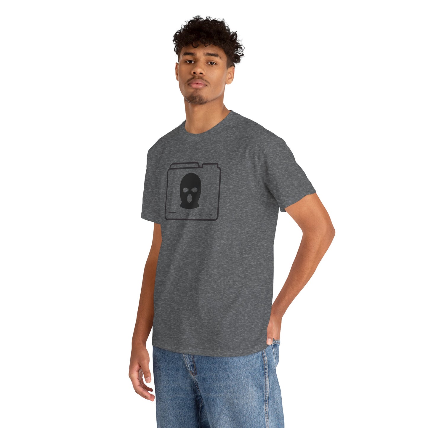 3D Patriot Logo with Guillotine - Unisex Heavy Cotton Tee