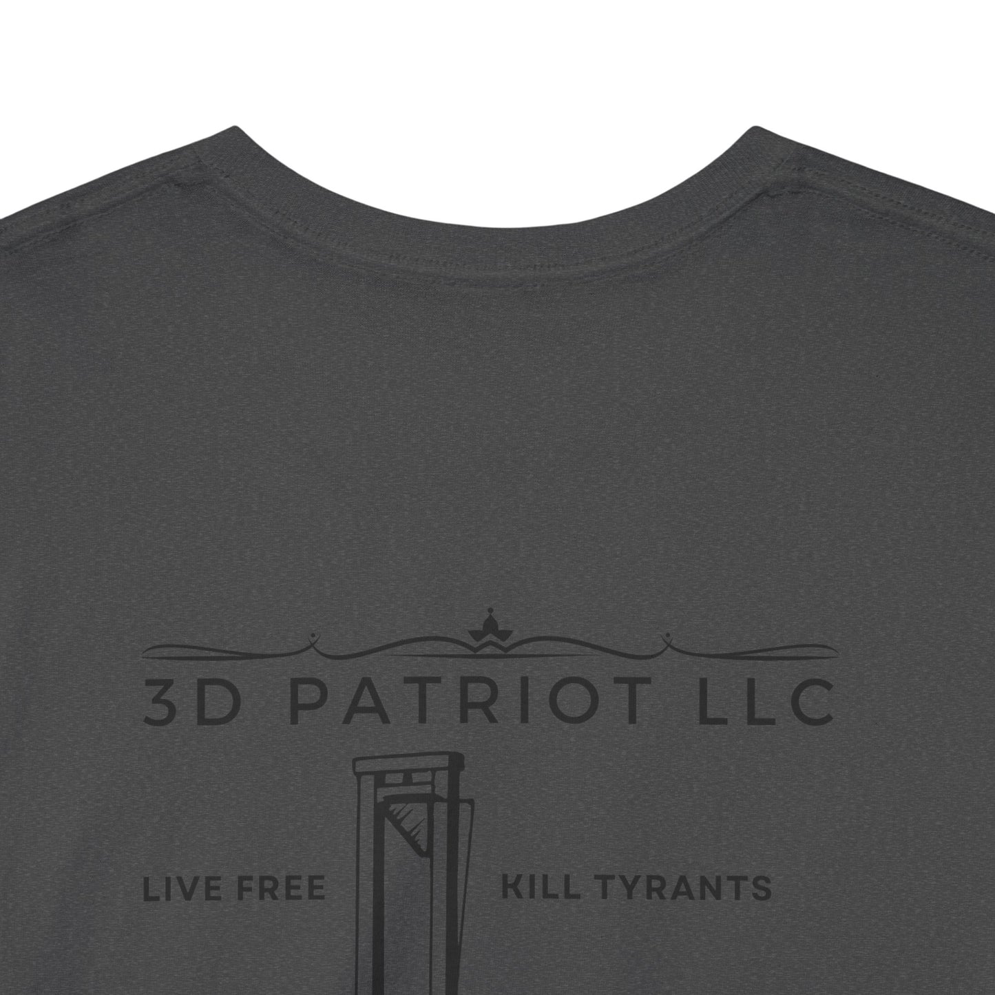 3D Patriot Logo with Guillotine - Unisex Heavy Cotton Tee