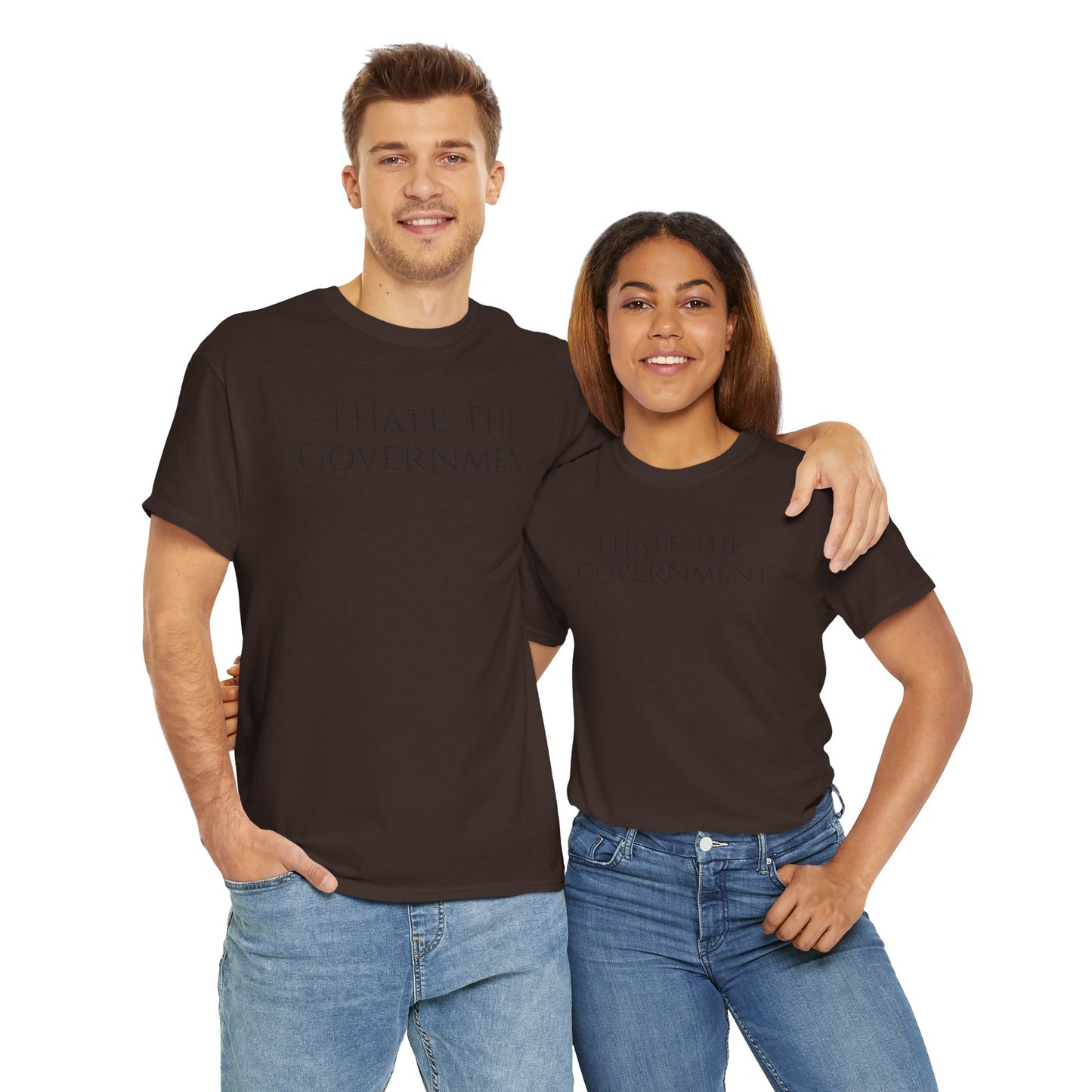I Hate The Government (Extra Colors) - Unisex Heavy Cotton Tee