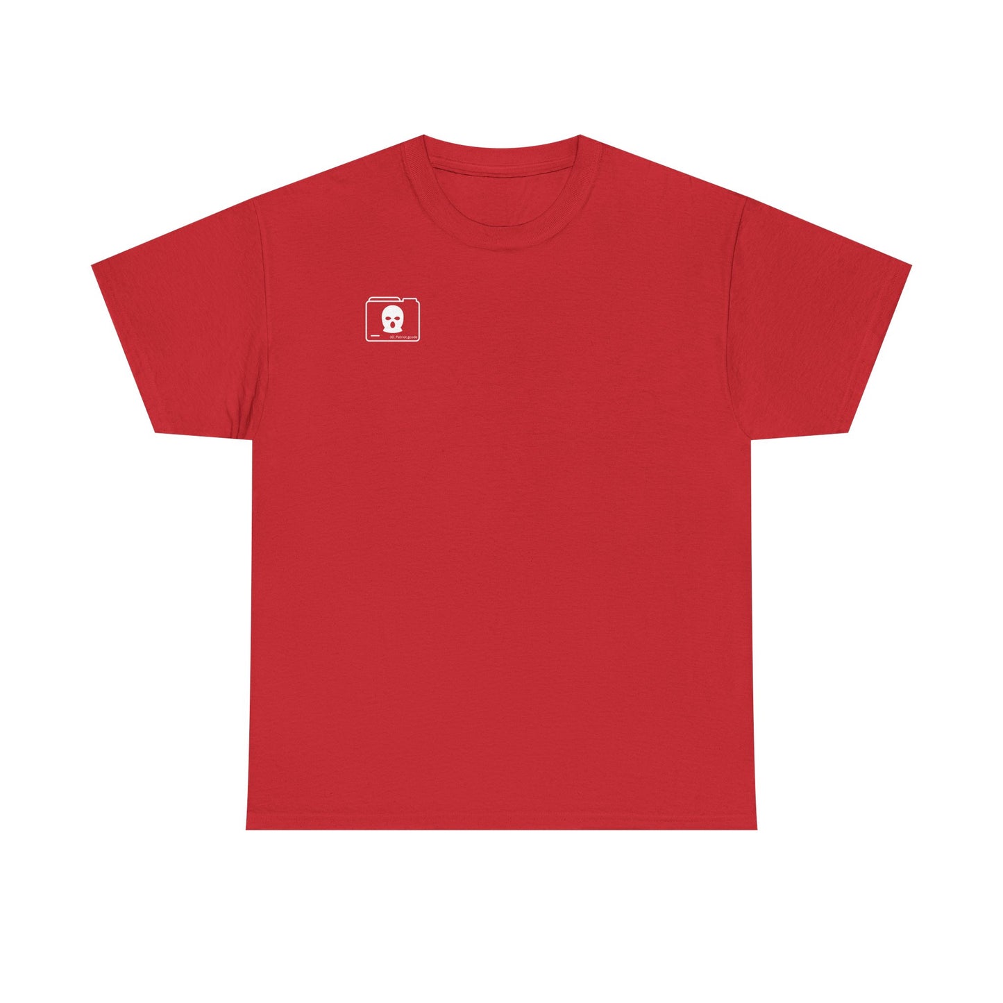 WHITE 3D Patriot Small Logo with Guillotine - Unisex Heavy Cotton Tee
