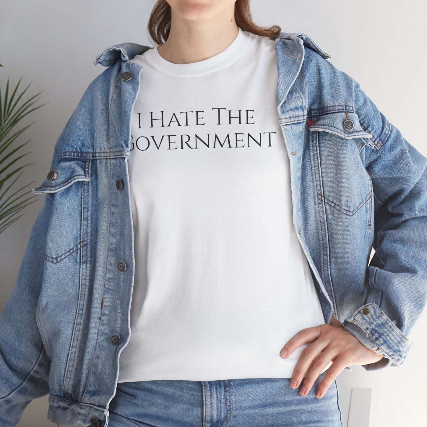 I Hate The Government (Extra Colors) - Unisex Heavy Cotton Tee