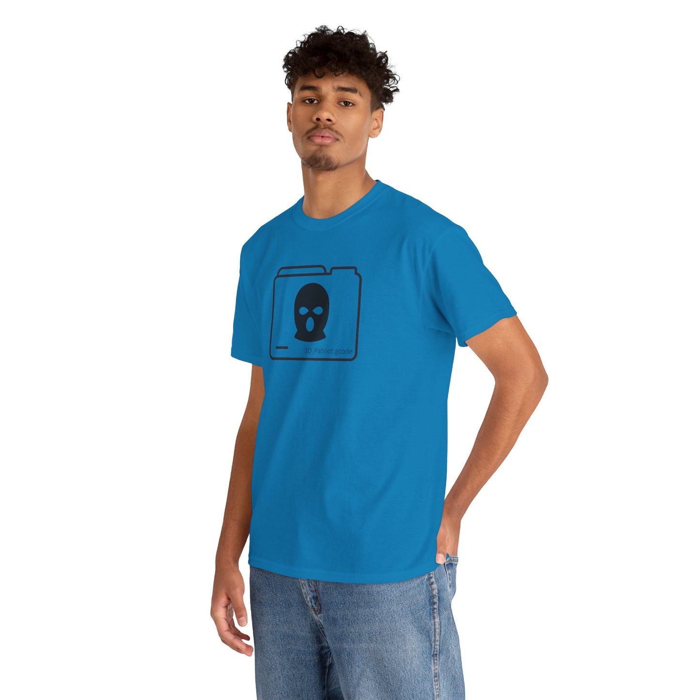 3D Patriot Logo with Guillotine - Unisex Heavy Cotton Tee