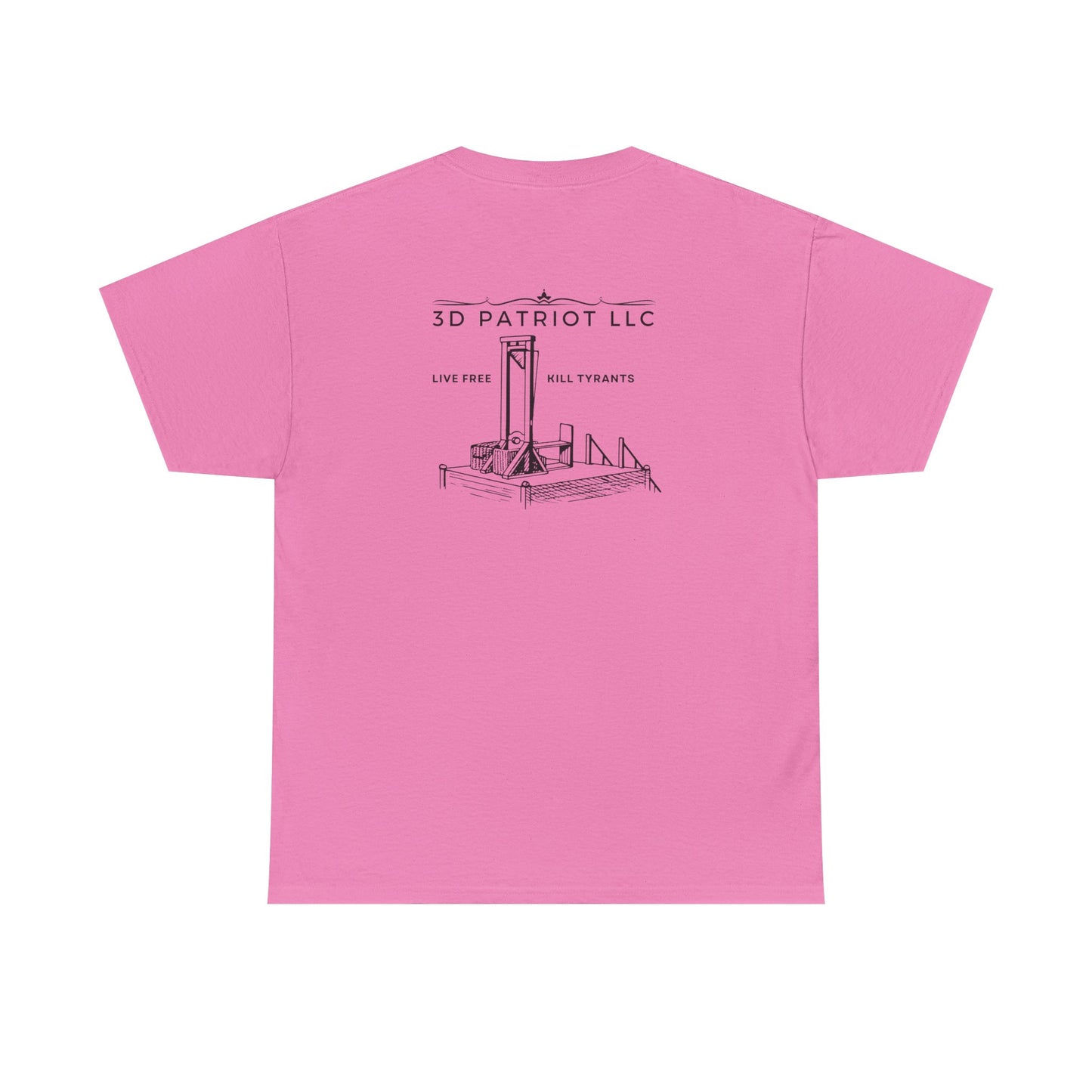 3D Patriot Logo with Guillotine - Unisex Heavy Cotton Tee
