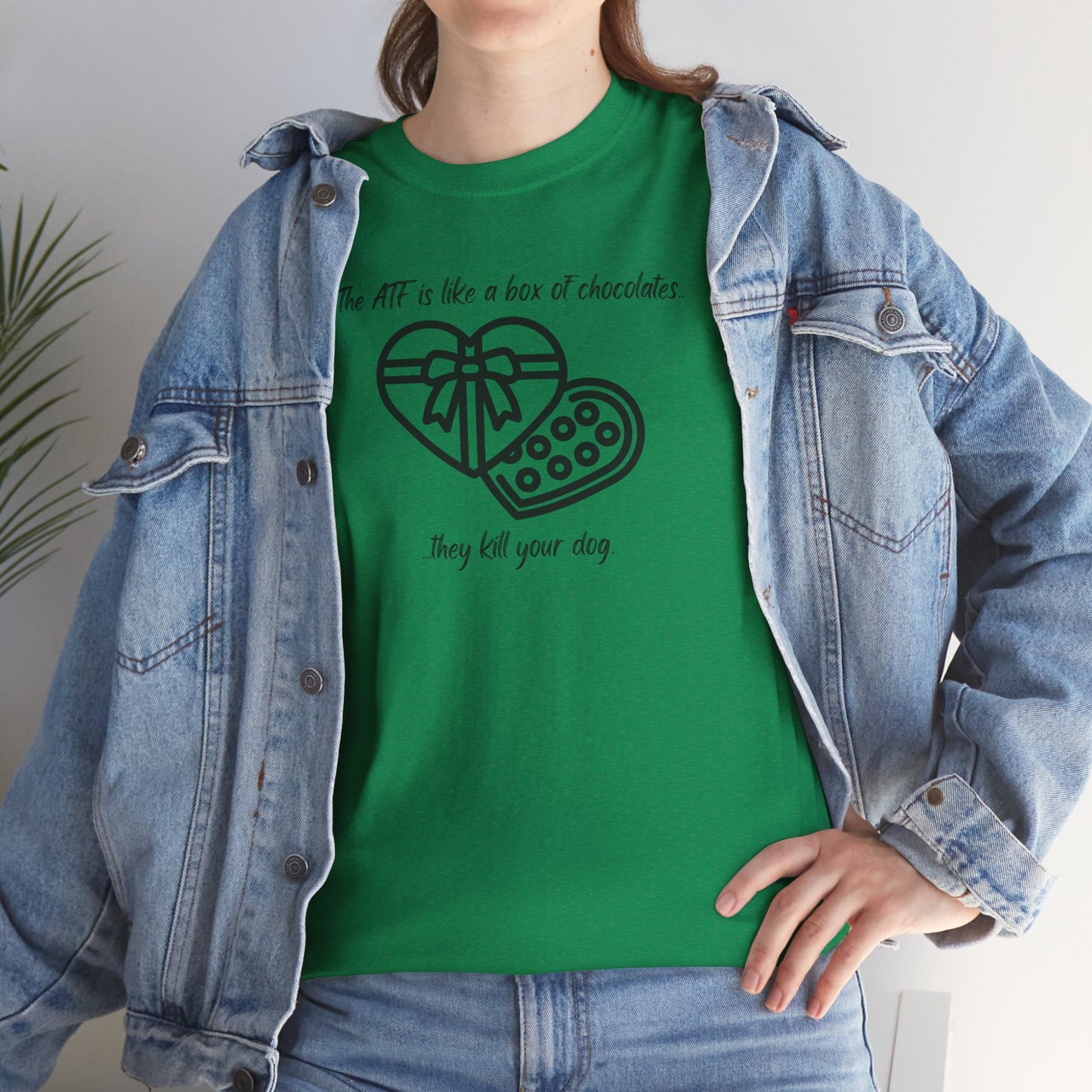 The ATF is like a box of chocolates - Unisex Heavy Cotton Tee