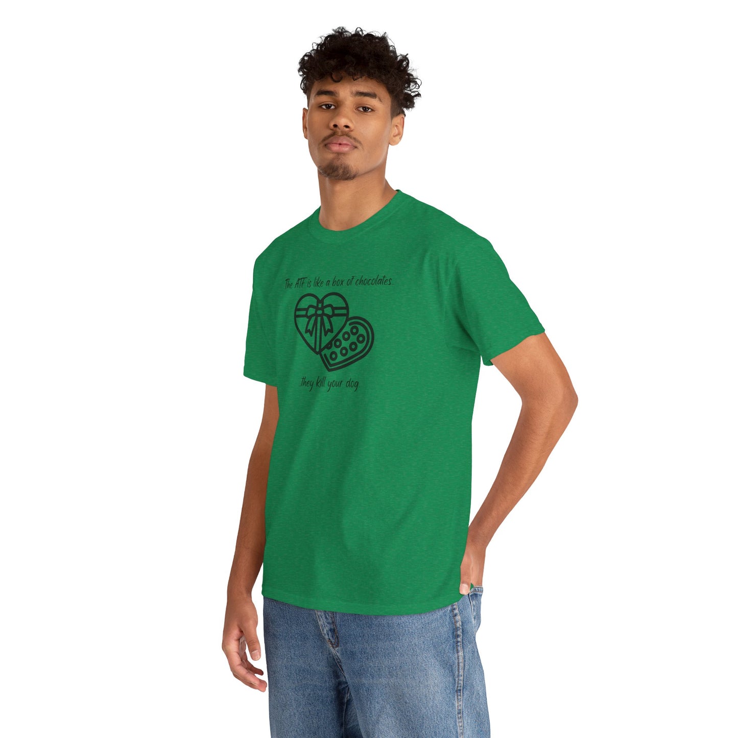 The ATF is like a box of chocolates - Unisex Heavy Cotton Tee