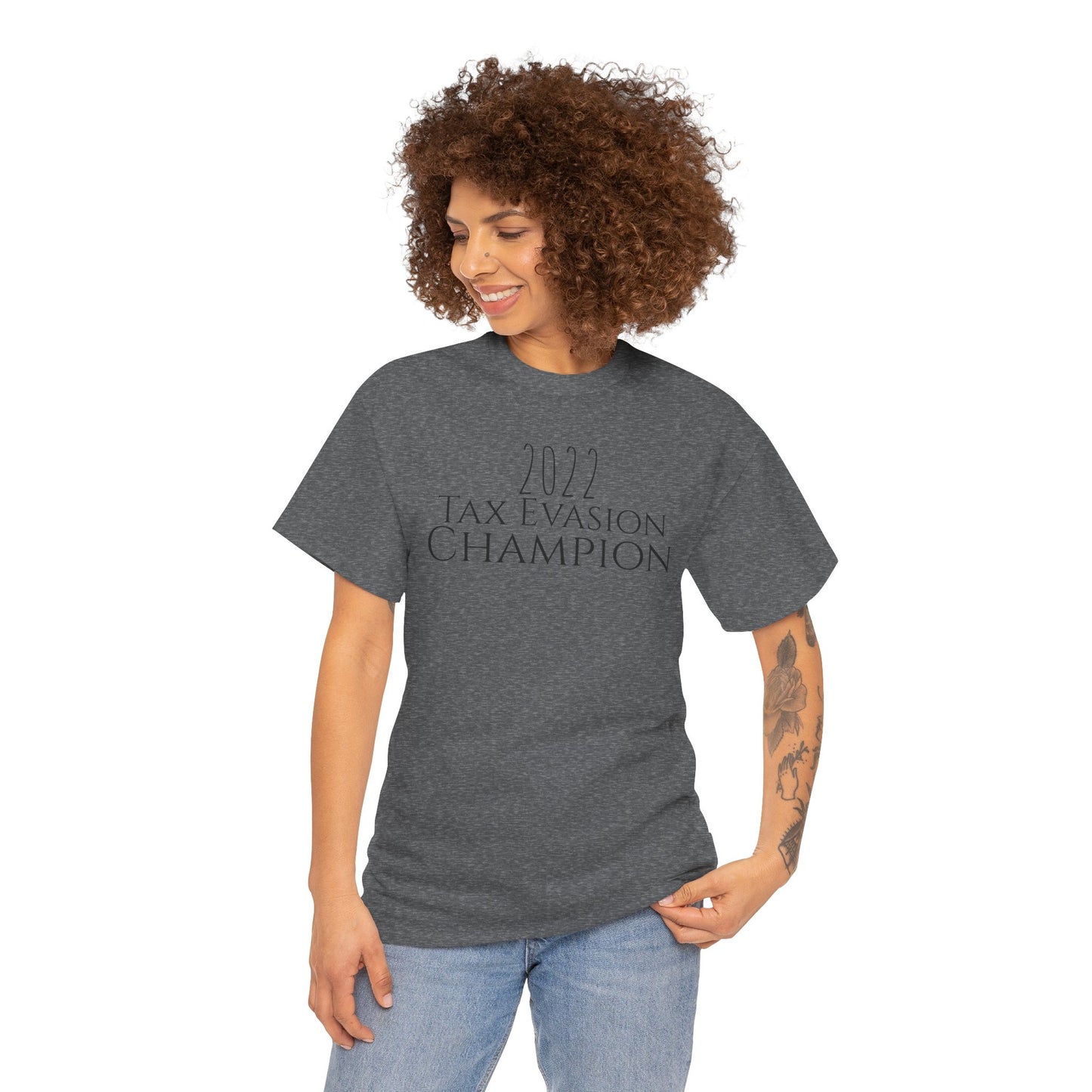 2022 Tax Evasion Champion - Unisex Heavy Cotton Tee