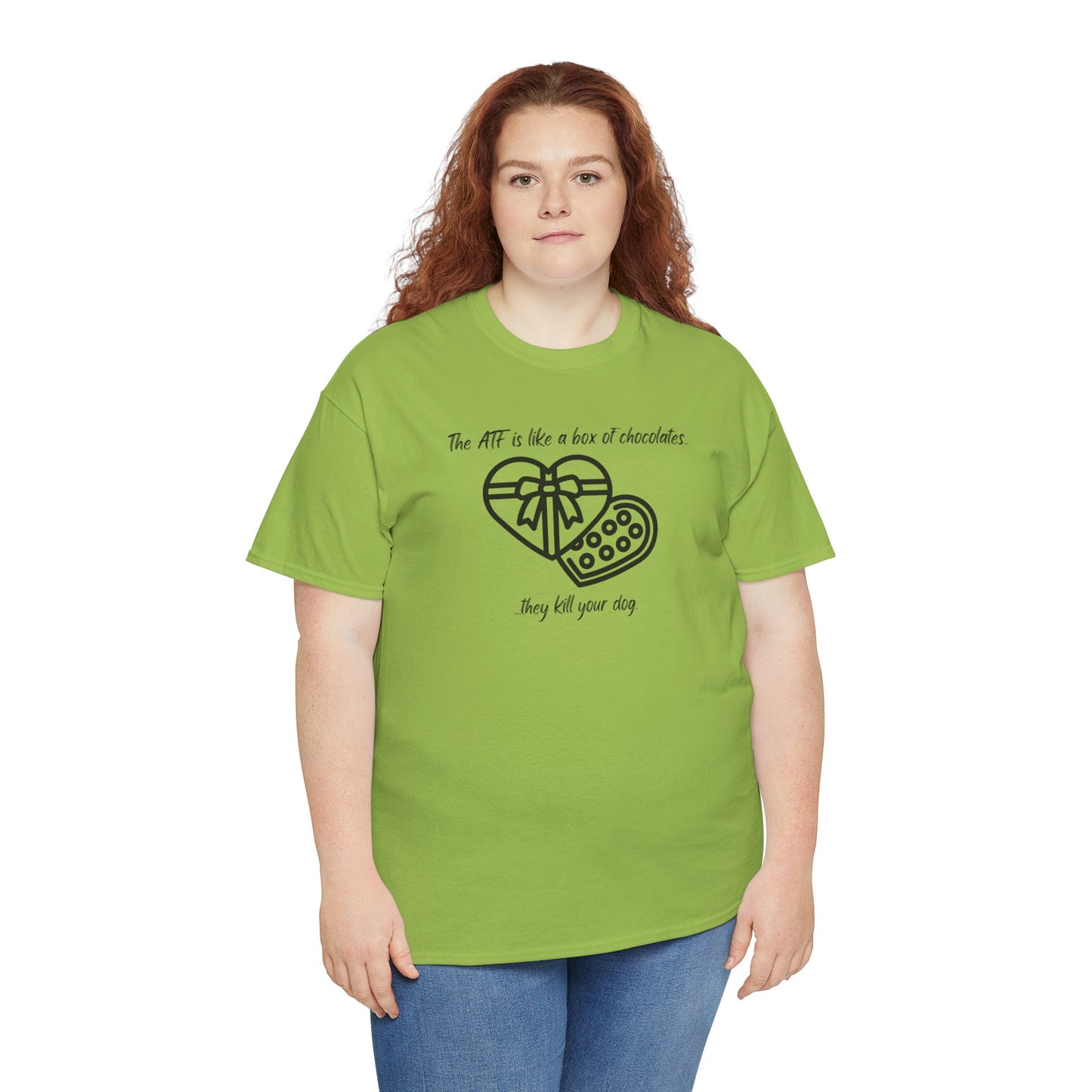 The ATF is like a box of chocolates - Unisex Heavy Cotton Tee