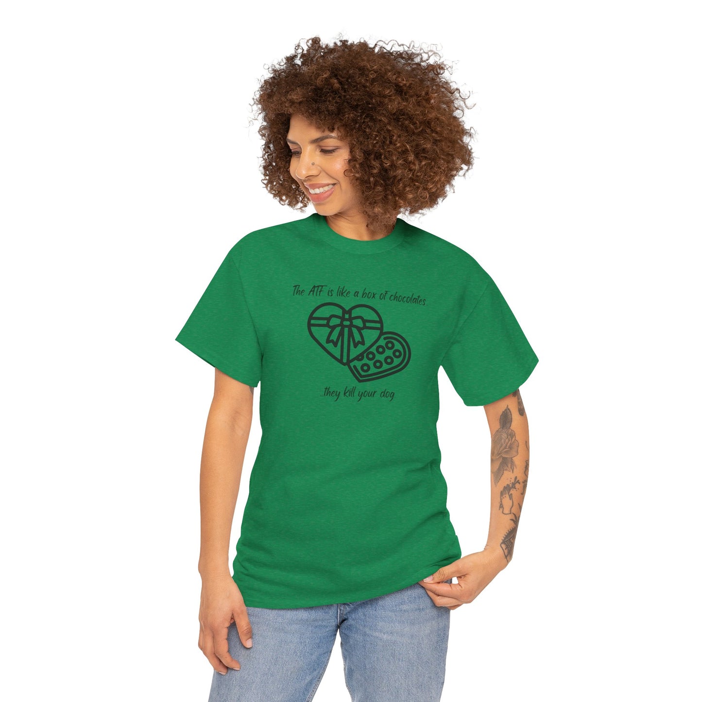The ATF is like a box of chocolates - Unisex Heavy Cotton Tee