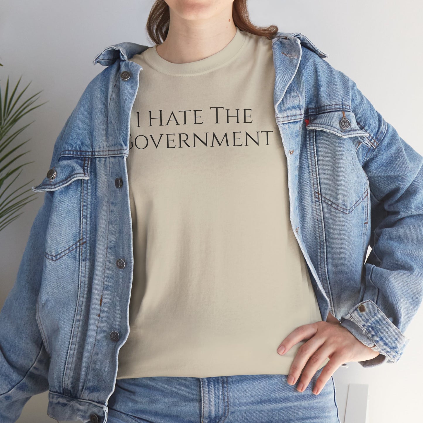 I Hate The Government (Extra Colors) - Unisex Heavy Cotton Tee