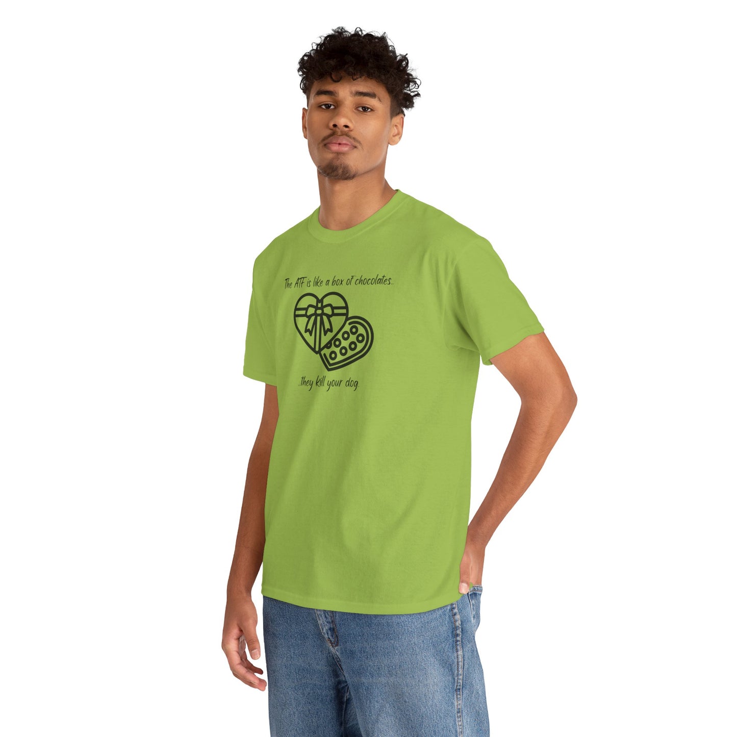 The ATF is like a box of chocolates - Unisex Heavy Cotton Tee
