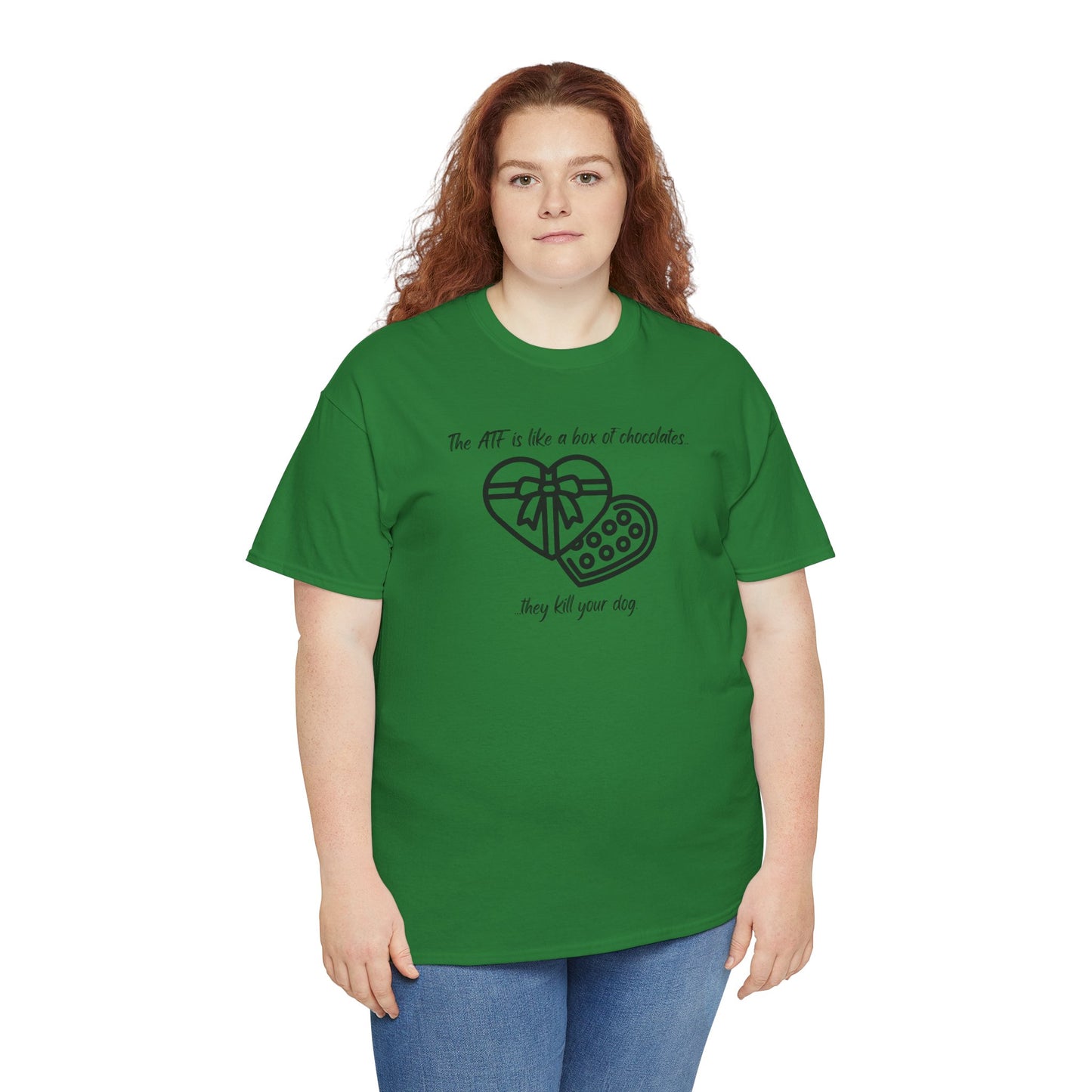 The ATF is like a box of chocolates - Unisex Heavy Cotton Tee
