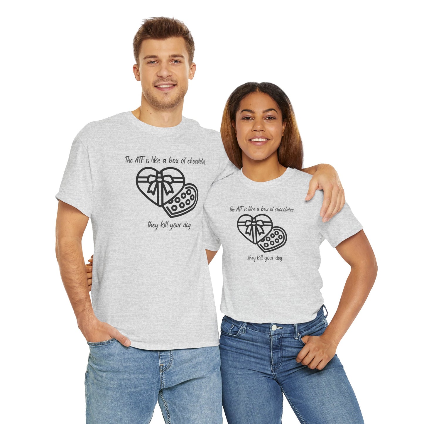 The ATF is like a box of chocolates - Unisex Heavy Cotton Tee