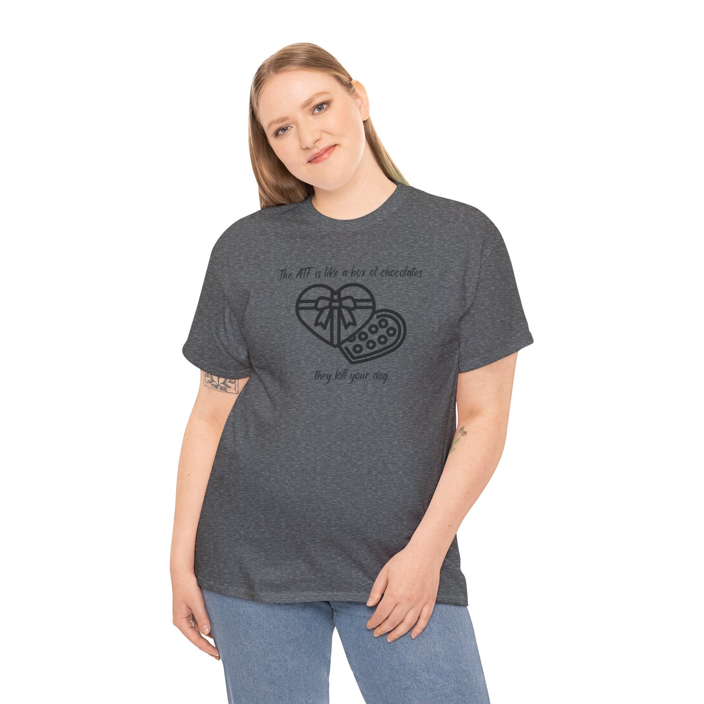 The ATF is like a box of chocolates - Unisex Heavy Cotton Tee