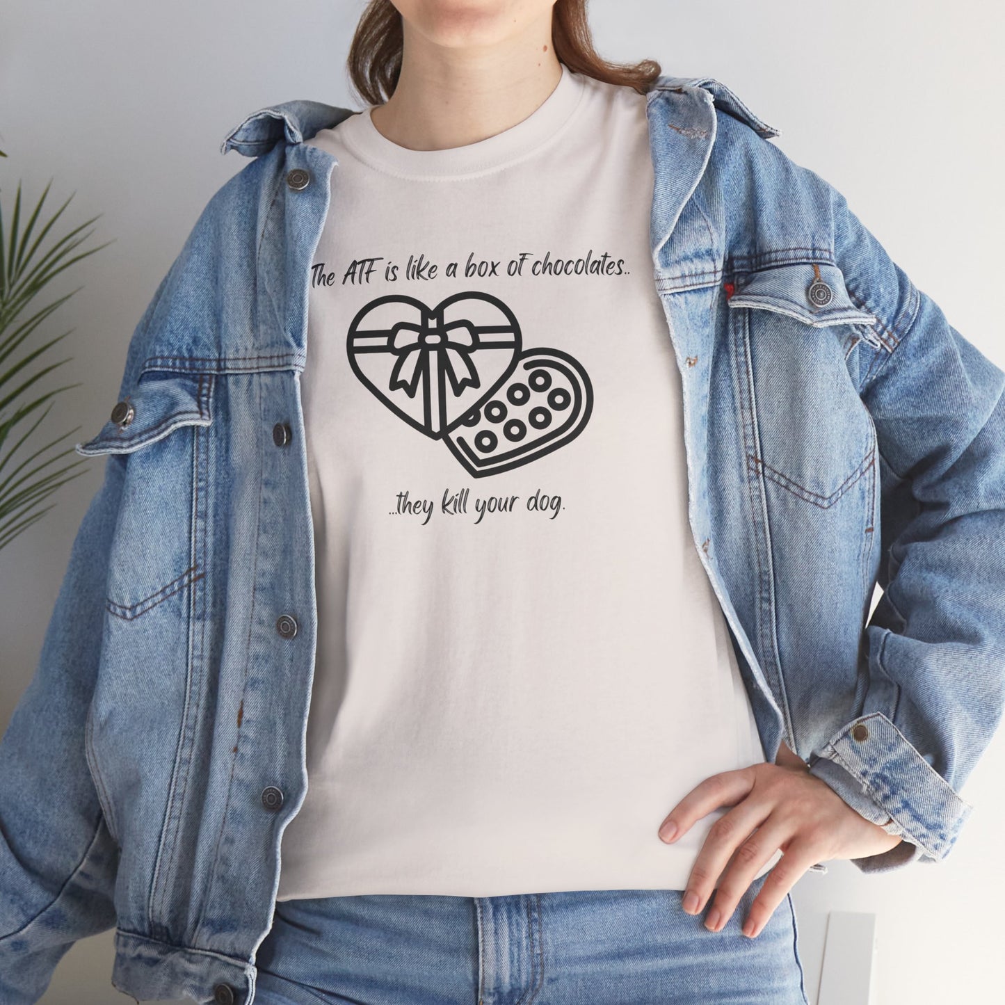 The ATF is like a box of chocolates - Unisex Heavy Cotton Tee