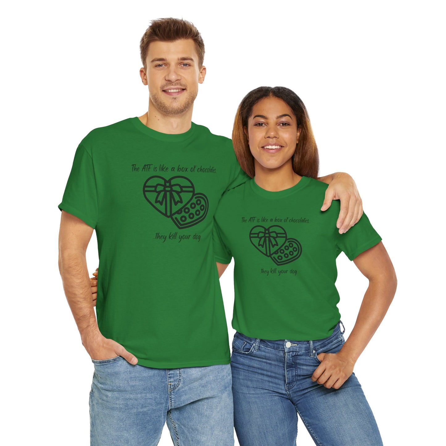 The ATF is like a box of chocolates - Unisex Heavy Cotton Tee