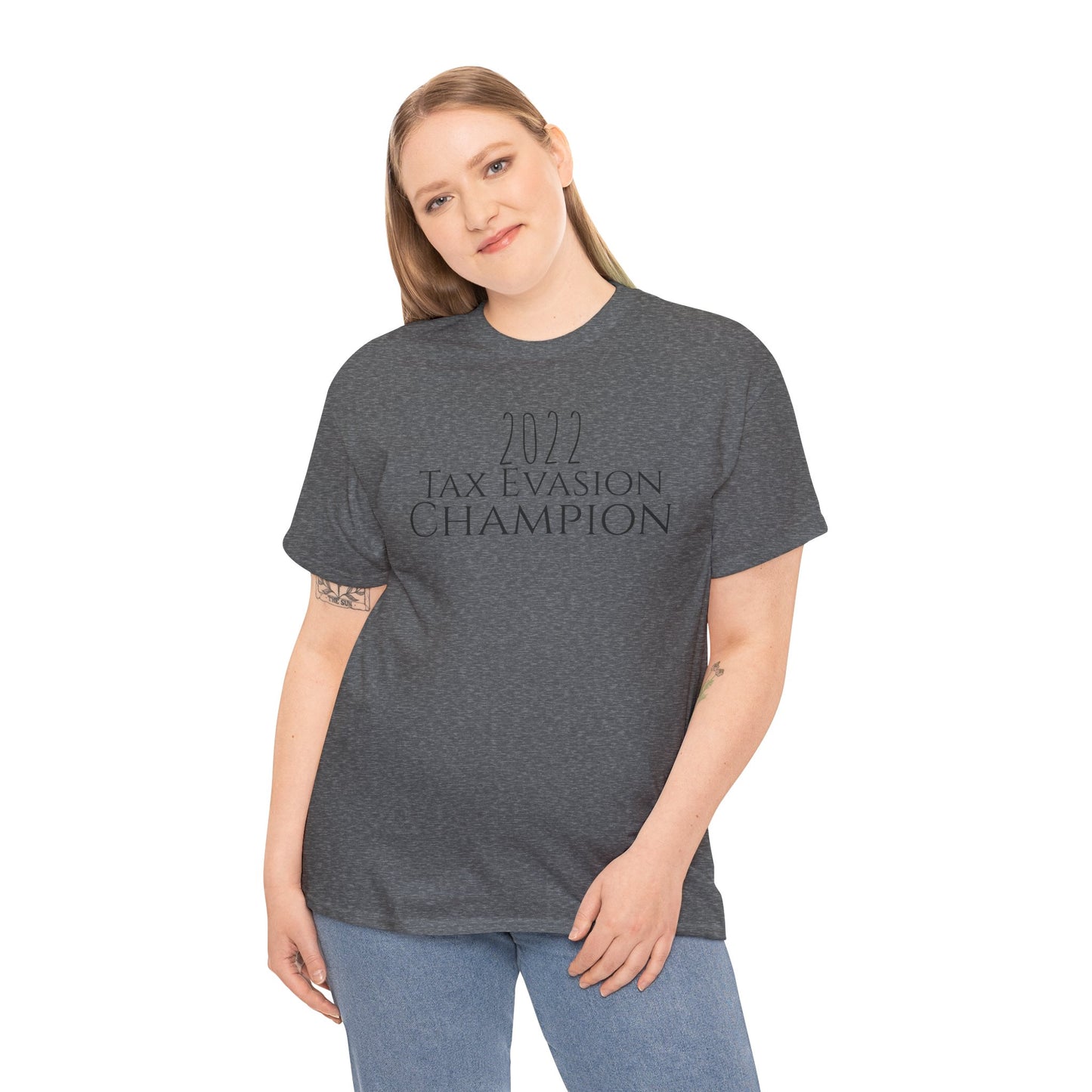 2022 Tax Evasion Champion - Unisex Heavy Cotton Tee