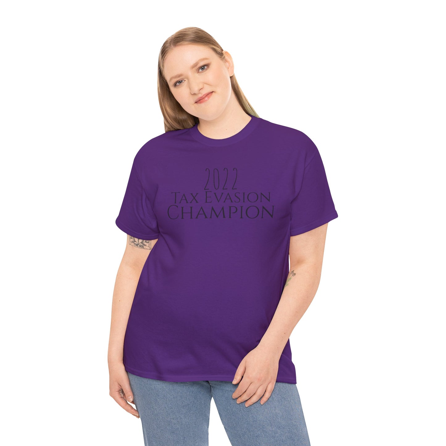 2022 Tax Evasion Champion - Unisex Heavy Cotton Tee