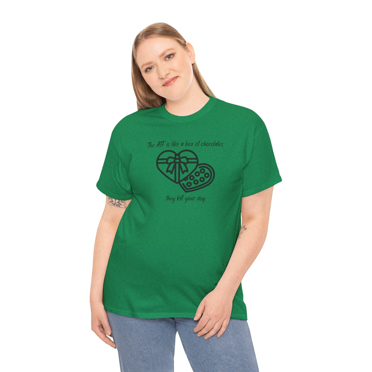 The ATF is like a box of chocolates - Unisex Heavy Cotton Tee