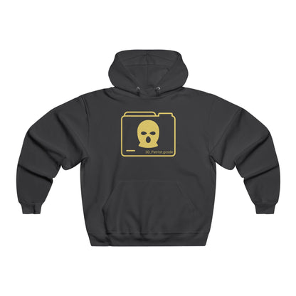 YELLOW 3D Patriot Logo with Guillotine - Men's  Hooded Sweatshirt