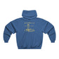 YELLOW 3D Patriot Small Logo with Guillotine - Men's  Hooded Sweatshirt