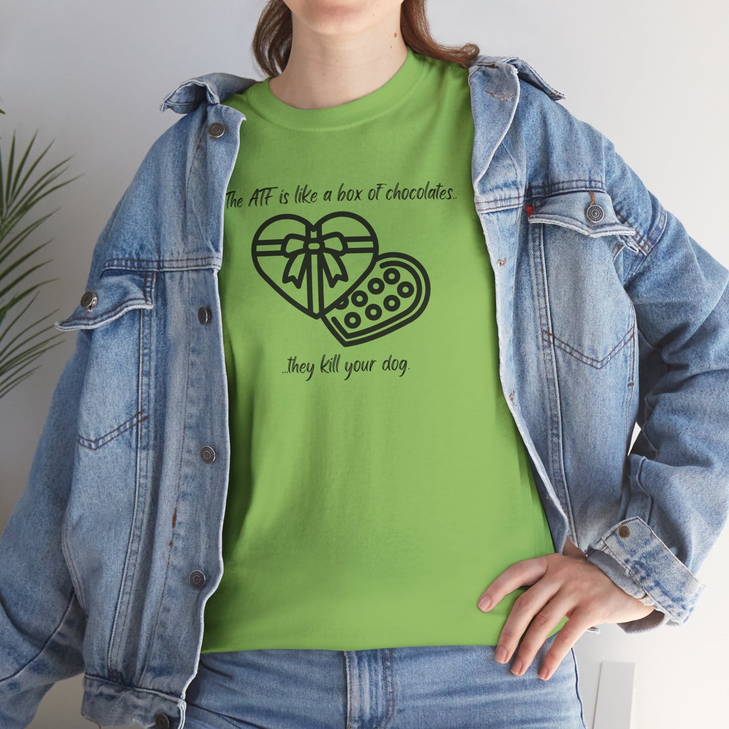 The ATF is like a box of chocolates - Unisex Heavy Cotton Tee