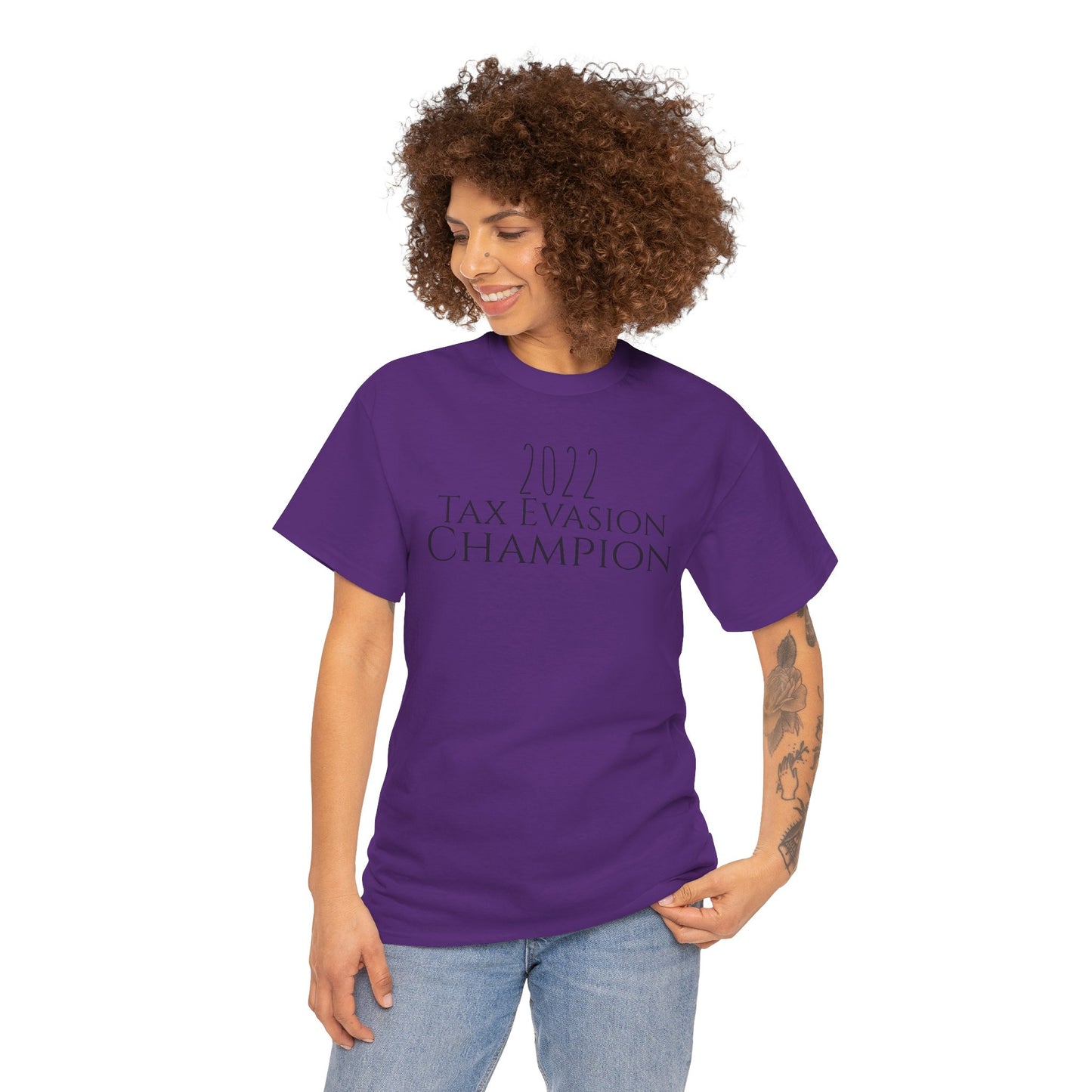 2022 Tax Evasion Champion - Unisex Heavy Cotton Tee