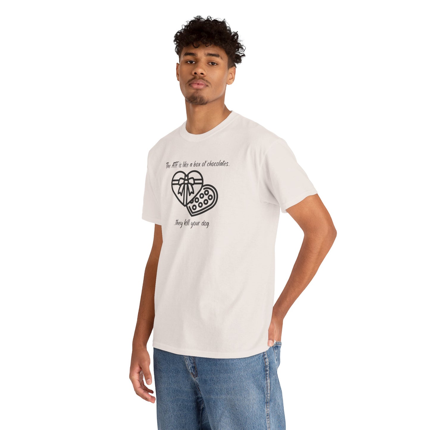 The ATF is like a box of chocolates - Unisex Heavy Cotton Tee