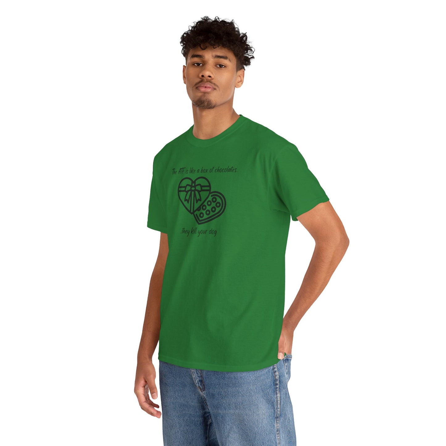 The ATF is like a box of chocolates - Unisex Heavy Cotton Tee