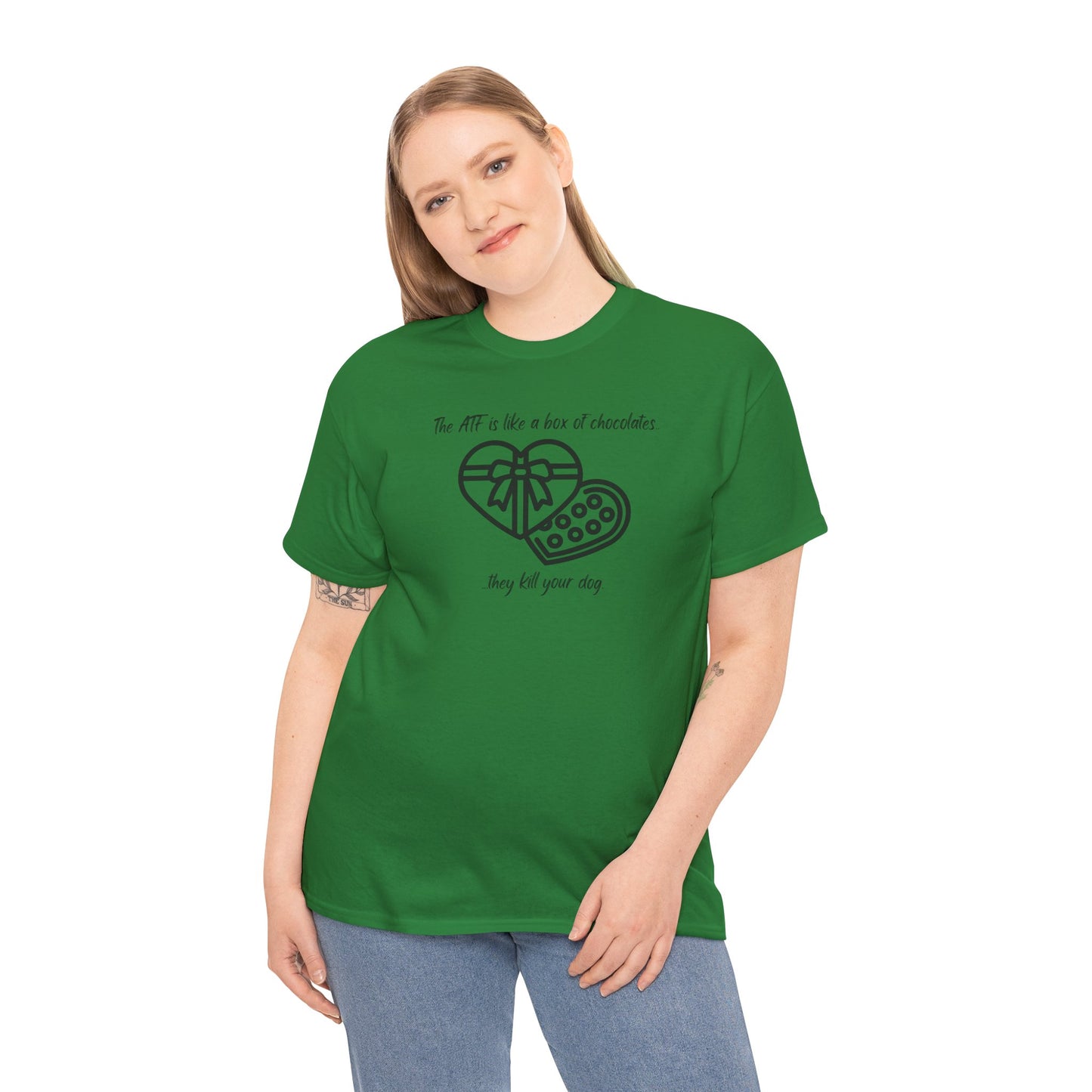 The ATF is like a box of chocolates - Unisex Heavy Cotton Tee