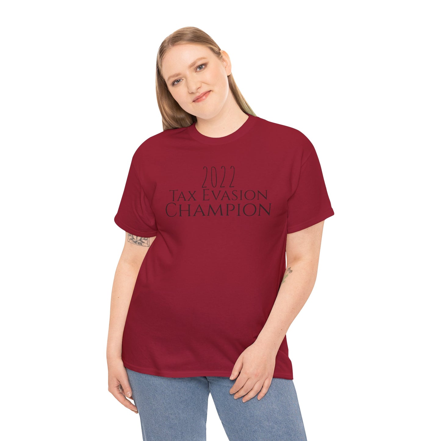2022 Tax Evasion Champion - Unisex Heavy Cotton Tee