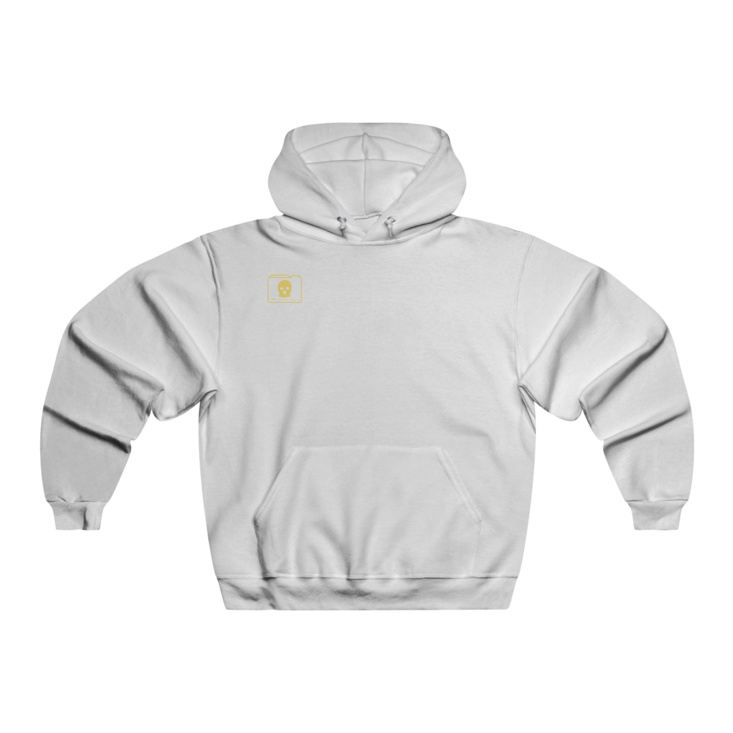 YELLOW 3D Patriot Small Logo with Guillotine - Men's  Hooded Sweatshirt