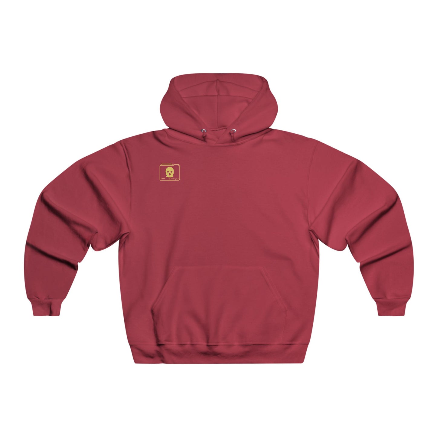 YELLOW 3D Patriot Small Logo with Guillotine - Men's  Hooded Sweatshirt
