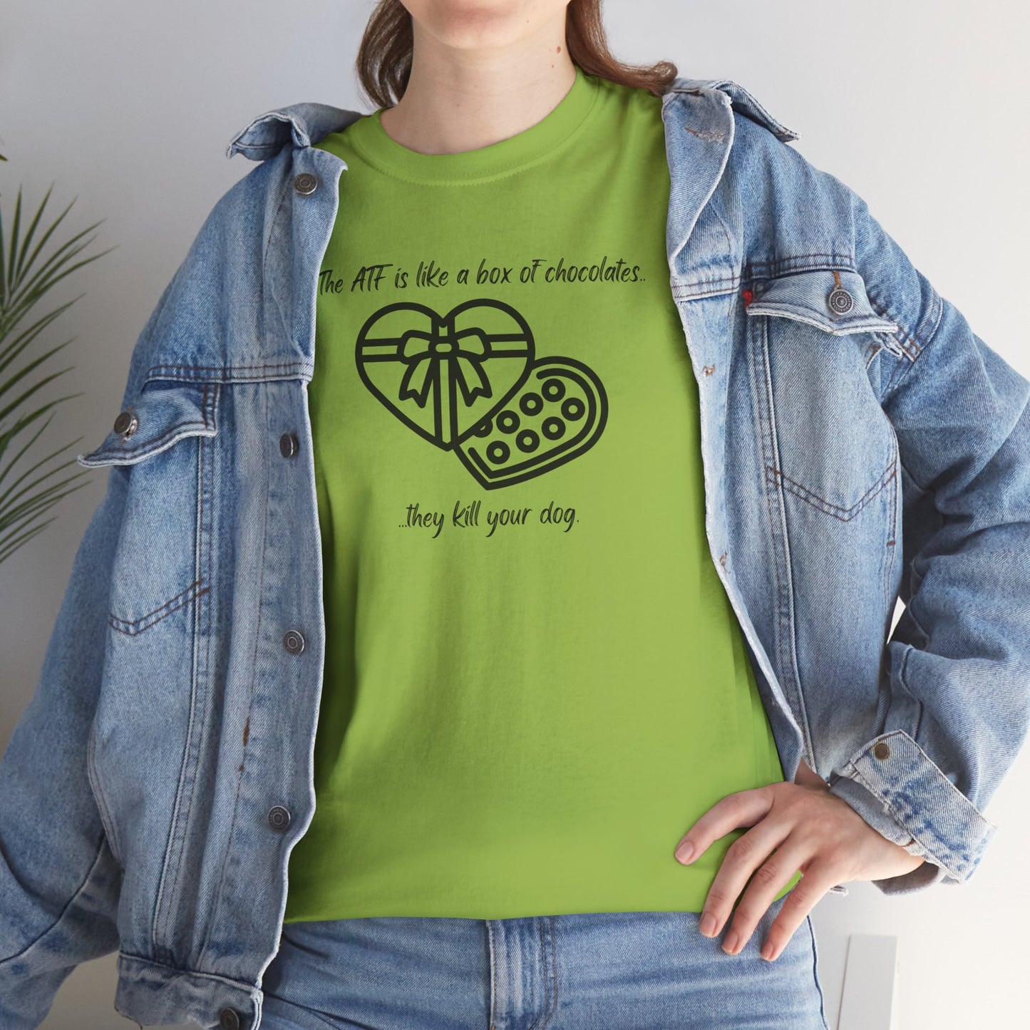 The ATF is like a box of chocolates - Unisex Heavy Cotton Tee