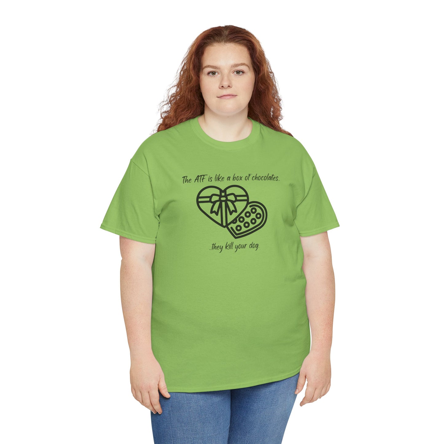 The ATF is like a box of chocolates - Unisex Heavy Cotton Tee