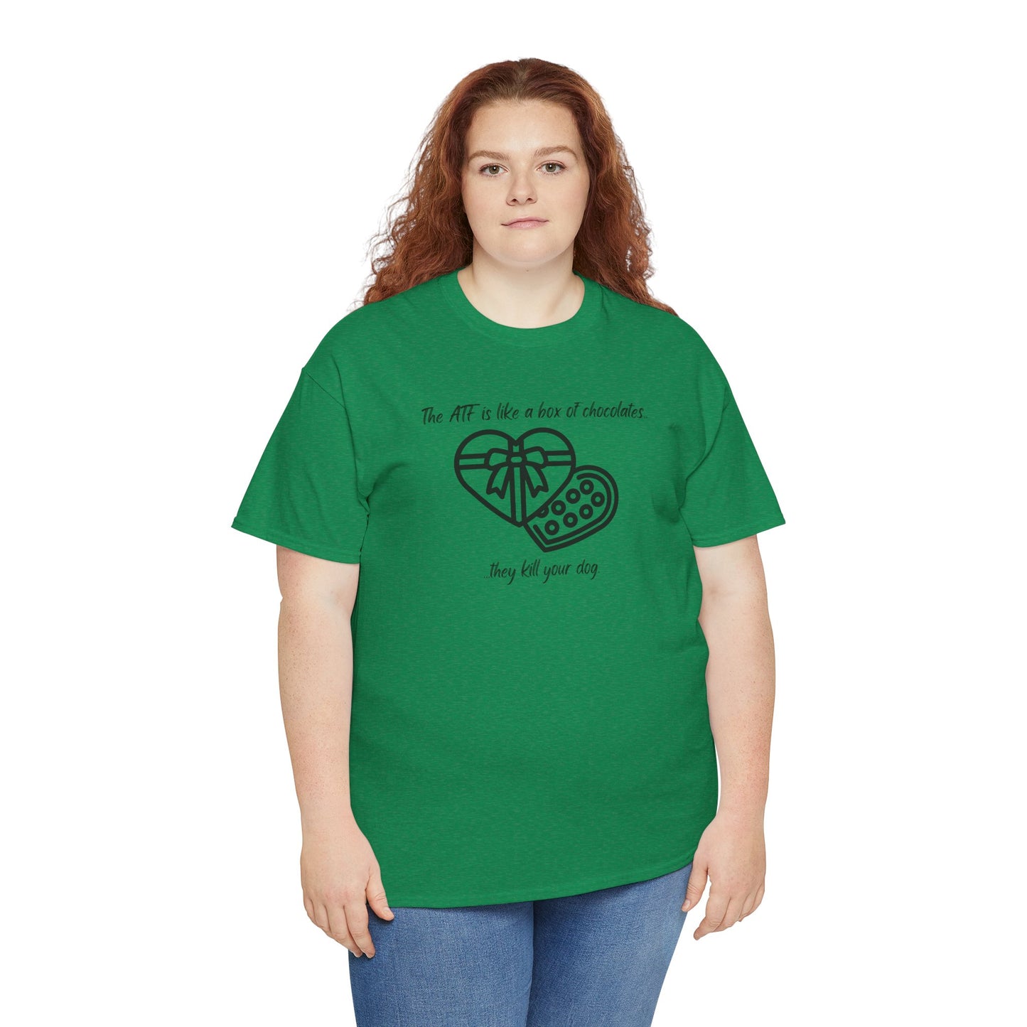 The ATF is like a box of chocolates - Unisex Heavy Cotton Tee